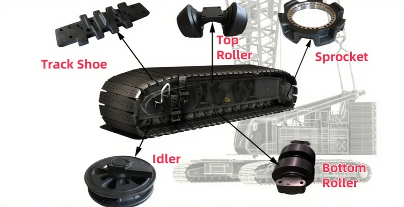 Crawler Crane Idler Function Crawler Crane Idler Function